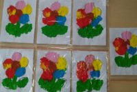 Kwiatki palcem malowane