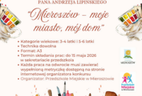 Zaproszenie do konkursu plastycznego „Mieroszów – moje miasto, mój dom”