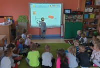 Zajęcia przy tablicy interaktywnej