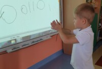 Zajęcia przy tablicy interaktywnej