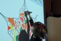 Zajęcia przy tablicy interaktywnej