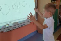 Zajęcia przy tablicy interaktywnej