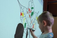 Zajęcia przy tablicy interaktywnej