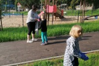 Bławatki sprzątają