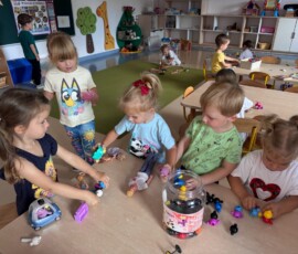 Pierwsze dni Fiołków w przedszkolu