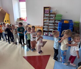 Pierwsze dni Fiołków w przedszkolu