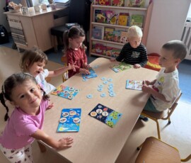 Pierwsze dni Fiołków w przedszkolu