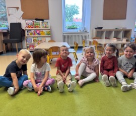 Pierwsze dni Fiołków w przedszkolu