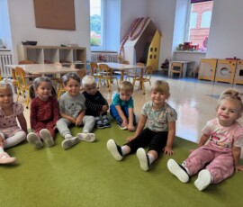 Pierwsze dni Fiołków w przedszkolu